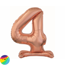 Folija Balon Samostoječi 74cm - Št. 4 Rose Gold Folija Balon Samostoječi 74cm - Št. 4 Rose Gold